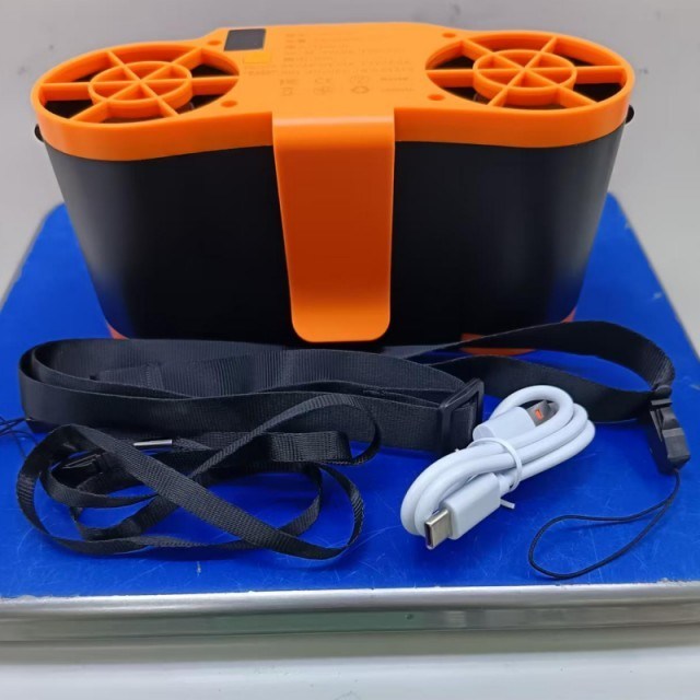 20000mAh Batería Ventilador portátil de cintura 6 Niveles de velocidad ajustables y función del banco de energía