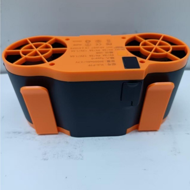 20000mAh Batería Ventilador portátil de cintura 6 Niveles de velocidad ajustables y función del banco de energía