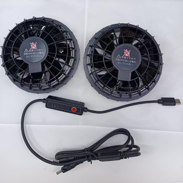 5V ventilador de aire 2pcs ventilador interior de camisa para trabajadores en el exterior con conexión tipo C