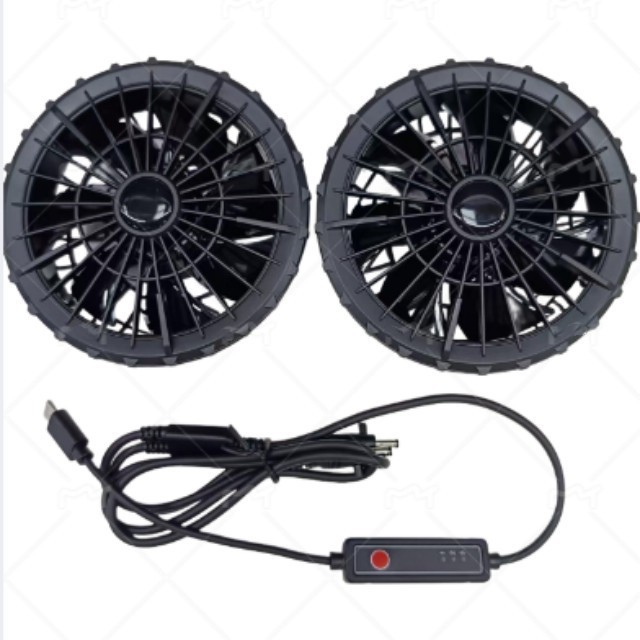 5V ventilador de aire 2pcs ventilador interior de camisa para trabajadores en el exterior con conexión tipo C
