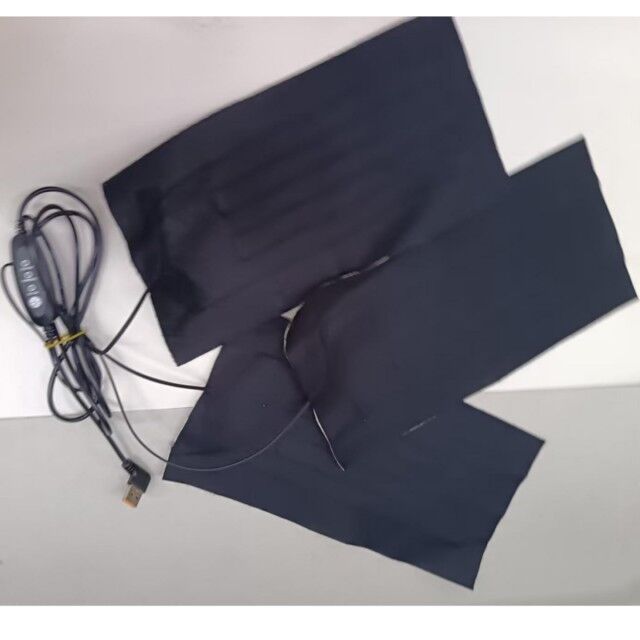 Pad de calefacción personalizado 30X15cm 3pads en un calentador de tela de 12V con controlador de interruptor USB para silla de calefacción