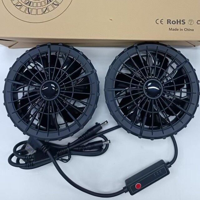 Ventilador de ropa de trabajo de verano chaqueta 100 % de algodón chaqueta de manga larga ventilador con banco de energía 10000mAh para soldador
