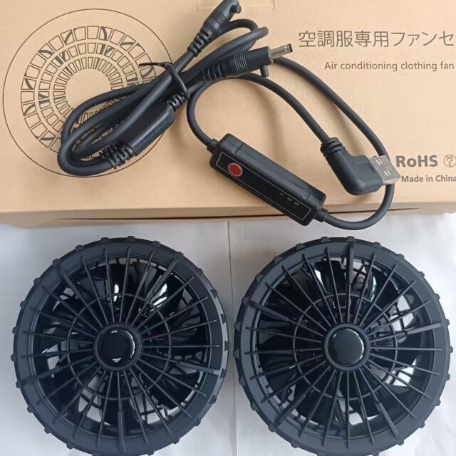 Ventilador de ropa exterior de refrigeración de verano con 3 niveles de velocidad para chaqueta, ventilador de refrigeración, súper delgado, 34 mm
