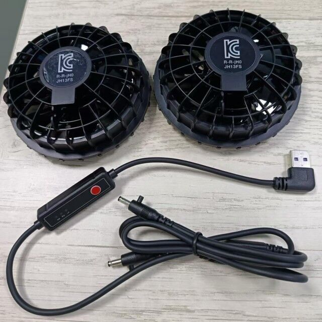 Ventilador de ropa exterior de refrigeración de verano con 3 niveles de velocidad para chaqueta, ventilador de refrigeración, súper delgado, 34 mm